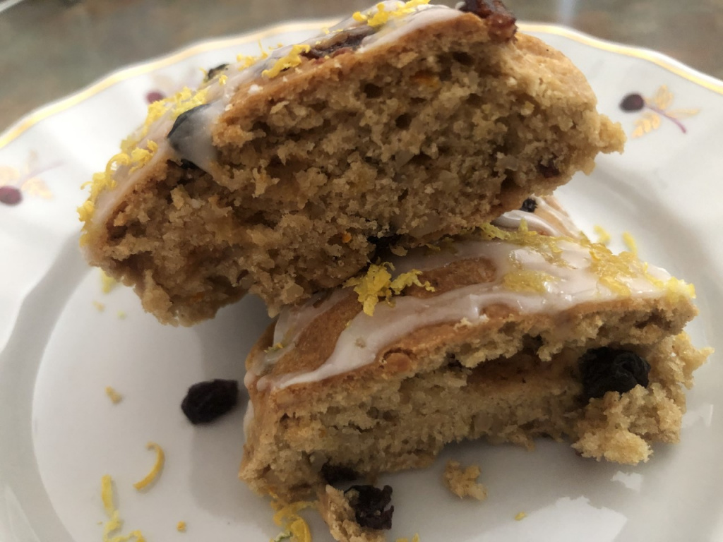 Sourdough Scones with Sprouted Flour, Almond Flour and Berry-Nut Combo