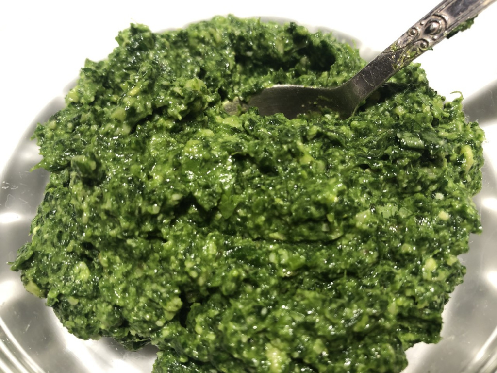 Garlic Mustard Pesto